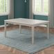 Essence White and Gray 70" Rectangular Marble Top Dining Table
