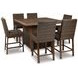 Paradise Trail Medium Brown 5 Piece Outdoor Dining Set