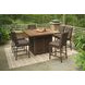 Paradise Trail Medium Brown 5 Piece Outdoor Dining Set