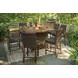 Paradise Trail Medium Brown 5 Piece Outdoor Dining Set