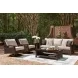 Drakes Beach Beige Performance Fabric Outdoor Living Room Set