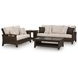 Drakes Beach Beige Performance Fabric 59" Outdoor Loveseat with Cushion