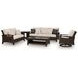 Drakes Beach Beige Performance Fabric 85" Outdoor Sofa with Cushion