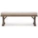 Carmel Bay Beige Bench with Cushion