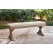Carmel Bay Beige Bench with Cushion