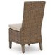 Carmel Bay Beige Side Chair with Cushion Set of 2