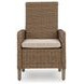 Carmel Bay Beige Arm Chair with Cushion Set of 2