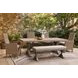 Carmel Bay Beige Bench with Cushion