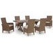 Carmel Bay Beige Arm Chair with Cushion Set of 2