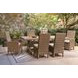 Revare Beach Beige 7-Piece Patio Dining Set with 6 Chairs