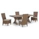 Revare Beach Beige 5-Piece Patio Dining Set with 4 Side Chairs