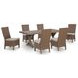 Revare Beach Beige 7-Piece Patio Dining Set with 6 Side Chairs