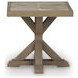 Carmel Bay Beige Outdoor End Table