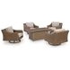 Carmel Bay Beige Outdoor Fire Pit Room Set
