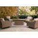 Carmel Bay Beige Swivel Lounge with Cushion