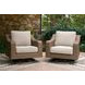 Carmel Bay Beige Swivel Lounge with Cushion