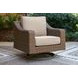 Carmel Bay Beige Swivel Lounge with Cushion