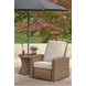 Carmel Bay Beige Outdoor Recliner