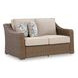 Revare Beach Beige 3-Piece Patio Conversation Set with Sofa and 2 Lounge Chairs