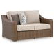 Carmel Bay Beige Outdoor Loveseat with Cushion