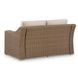 Revare Beach Beige 3-Piece Patio Conversation Set with Sofa, Loveseat and Lounge Chair