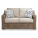Revare Beach Beige 2-Piece Patio Conversation Set with Sofa and Loveseat