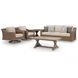 Carmel Bay Beige Swivel Lounge with Cushion