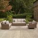 Revare Beach Beige 3-Piece Patio Conversation Set with Sofa and 2 Lounge Chairs