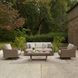 Revare Beach Beige 4-Piece Patio Conversation Set with Sofa, 2 Lounge Chairs and Coffee Table