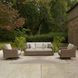 Revare Beach Beige 3-Piece Patio Conversation Set with Sofa, Loveseat and Coffee Table