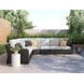 Beachcroft Light Gray 6 Piece Outdoor Sectional