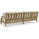 Clare View Beige Performance Fabric 3 Piece Outdoor Modular Sectional with Pillows