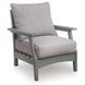 Lone View Bay Gray Performance Fabric Outdoor Living Room Set
