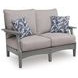 Lone View Bay Gray Performance Fabric Outdoor Living Room Set