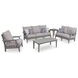 Lone View Bay Gray Performance Fabric 80" Outdoor Sofa with Cushion