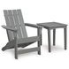 Lone View Bay Gray Outdoor Adirondack Chair