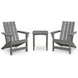 Lone View Bay Gray Outdoor Adirondack Chair