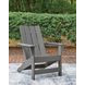 Lone View Bay Gray Outdoor Adirondack Chair