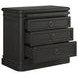 Atrium Black 3 Drawer Nightstand with USB Charging