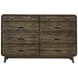 Rex Walnut Queen Panel Bedroom Set