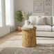 Palmera Natural Round Drum End Table