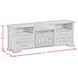 Hyde Charcoal 71'' TV Stand with Fireplace Insert
