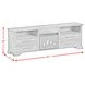 Hyde Charcoal 82'' TV Stand with Fireplace Insert