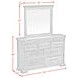 Hyde Charcoal 9 Drawer Dresser and Rectangular Mirror