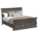 Hyde Charcoal King Sleigh Storage Bed
