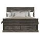 Hyde Charcoal King Sleigh Storage Bed