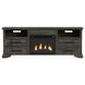 Hyde Charcoal 71'' TV Stand with Fireplace Insert