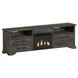 Hyde Charcoal 82'' TV Stand with Fireplace Insert