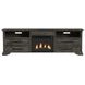 Hyde Charcoal 82'' TV Stand with Fireplace Insert