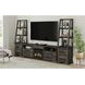 Hyde Charcoal 82'' TV Stand with Fireplace Insert